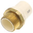 1-1/2" CTS CPVC Male Adapter (Brass MIPT x Socket)