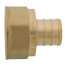 3/4" PEX x 3/4" NPT Brass Female Adapter (Lead Free)