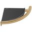 Contemporary Corner Shelf w/ Assist Bar (Champagne Bronze), 41516-CZ