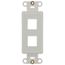 QuickPort Decora Multimedia Insert, 2-Port (White)