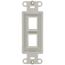 QuickPort Decora Multimedia Insert, 2-Port (White)