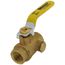 1/2" IPS Full Port Forged Brass Ball Valve with IPS Hole