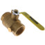 1-1/4" IPS Full Port Forged Brass Ball Valve with IPS Hole