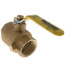 1-1/2" IPS Full Port Forged Brass Ball Valve with IPS Hole