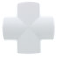 3" PVC Sch. 40 Cross