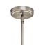 Everly 19.75" 1 Light Bell Pendant Clear Seeded Glass (Brushed Nickel)