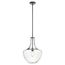 Everly 19.75" 1 Light Bell Pendant Clear Glass (Olde Bronze)