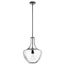 Everly 19.75" 1 Light Bell Pendant Clear Glass (Olde Bronze)