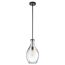 Everly 17.75" 1 Light Hour Glass Pendant Clear Glass (Olde Bronze)