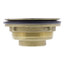 1-1/2" Threaded Brass Caulk Shower Drain w/Stainless Steel Strainer (101 NPT)
