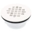 2" 101 PNC PVC No-Calk Shower Drain with Plastic Strainer