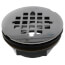 2" ABS No-Calk Shower Drain with Stainless Steel Strainer