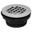 2" ABS No-Calk Shower Drain with Stainless Steel Strainer