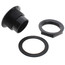 2" ABS Solvent Weld Shower Drain with White Plastic Strainer