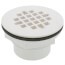 2" 101 PS PVC Solvent Weld Shower Drain with Plastic Strainer