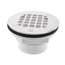 2" PVC Solvent Weld Shower Drain with Stainless Steel Strainer