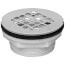 2" PVC No-Calk Shower Drain with Stainless Steel Strainer
