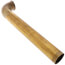 1-1/2" x 12", 17 GA, Rough Brass Direct Connection Waste Bend