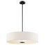 24" 3 Light Convertible Pendant (Black)