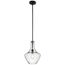 Everly 15.25" 1 Light Bell Pendant Clear Seeded Glass (Olde Bronze)