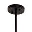 Everly 15.25" 1 Light Bell Pendant Clear Seeded Glass (Olde Bronze)