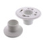2" or 3" PVC Shower Drain with Round Snap-Tite Stainless Steel Strainer