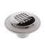 2" or 3" PVC Shower Drain with Round Snap-Tite Stainless Steel Strainer