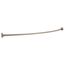 1" X 5' Shower Curtain Rod w/ Brackets, 6" Bow (Chrome), 42205