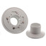 2" or 3" PVC Shower Drain with Round Screw-Tite Stainless Steel Strainer