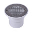 2" or 3" PVC Drain with Round Stainless Steel Screw-Tite Strainer