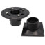 2" or 3" ABS Drain with Square Brushed Nickel Snap-Tite Strainer