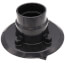 2" or 3" ABS Drain with Square Brushed Nickel Snap-Tite Strainer