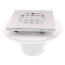 2" or 3" PVC Drain with Square Brushed Nickel Snap-Tite Strainer