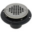 PVC Round Low Profile Drain Stainless Steel Screw-In Strainer with Ring