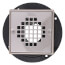 2" or 3" PVC Square Low Profile Drain Stainless Steel Screw-In Strainer with Ring and Plug