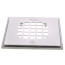 4.54" Square Snap-In Stainless Steel Strainer w/ Tile Ring