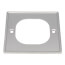 4.54" Square Snap-In Brushed Nickel Strainer w/ Tile Ring