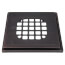 Square Oil Rubbed Bronze Snap Strainer with Ring