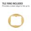 130 Series Round Screw-In Shower Strainer w/ Ring (Brushed Gold)