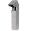 1-Gang 18" Stainless Steel Power Pedestal, Surface Mount, NEMA 3R, Lockable Flush Hinge Top, Brushed, Stainless Steel
