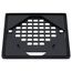 130 Series Square Shower Drain with Stainless Steel Strainer w/ Ring (Matte Black)
