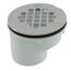 2" PVC Offset Shower Drain with Stainless Steel Strainer