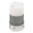15A, 125V NEMA 5-15R, 2P, 3W, Connector, Straight Blade, Grounding, GRAY