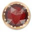 1.375-1.406" diameter Pilot Light Jewel Round, fits single receptacle hole Red