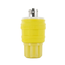 15A, 277V NEMA L7-15P, 2P, 3W, Locking Plug, Grounding, Wetguard (Yellow)