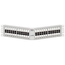 Shielded Angled Quickport, Patch Panel, 48"port, 2RU (White)