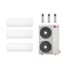 42,000 BTU, R-32, 21.5 SEER2 Ductless Three Zone Heat Pump Package (9+9+24)