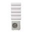 40,000 BTU, R-410A, InverterFlex Five Zone Heat Pump Package (9+9+9+12+12)