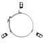 Direct Drive Belly Band Blower Mounting Ring Set for 5" Diameter Motors