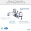 Classics Two Handle Centerset Bathroom Faucet w/ Pop-Up (Chrome), G0043431